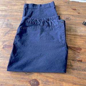 Blue Stretch Cotton Jones New York Dress Pants. Size 22W